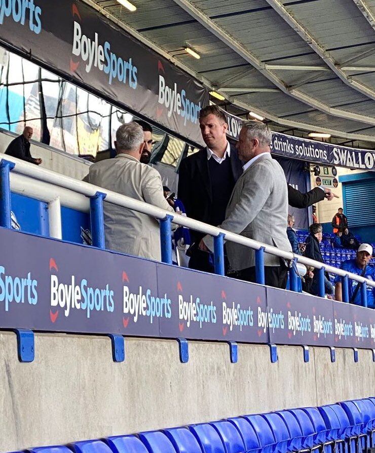 Maxi López estuvo presente en el último partido de la temporada del Birmingham City