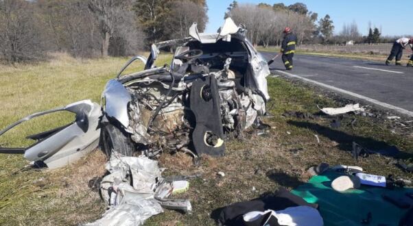 El accidente tuvo lugar en la ruta nacional 5, a la altura de 9 de Julio.