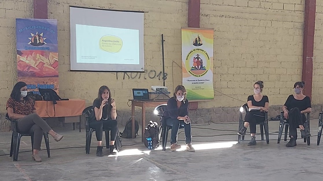 En la ciudad de Humahuaca se presentó el programa de políticas del Plan Nacional de Acción contra las Violencias por motivos de Género.