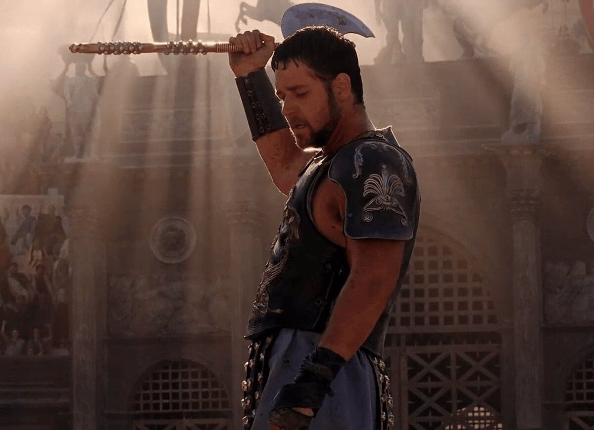 Russell Crowe en Gladiator