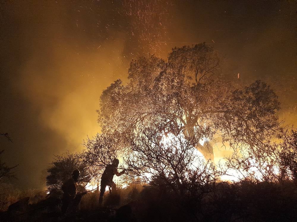 El infierno de las llamas, en las Sierras.