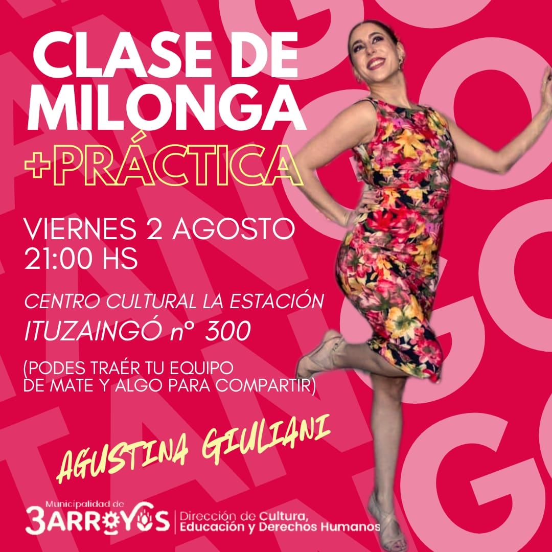 Clases de milonga en el Centro Cultural La Estación