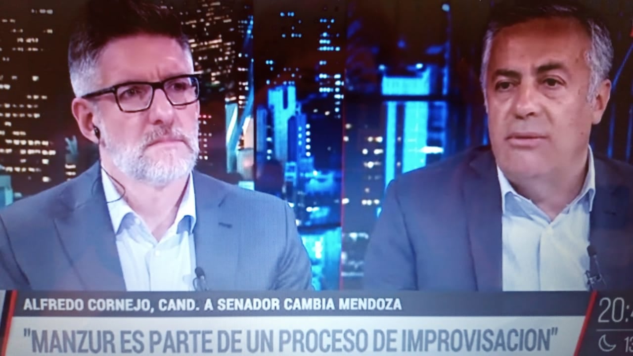 Alfredo Cornejo en el programa de Luis Novaresio.