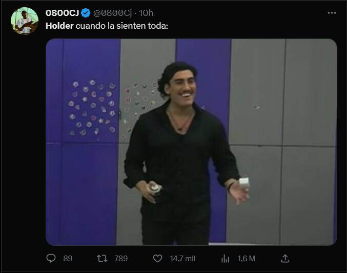 El influencer se tomó con humor la viralización del material íntimo.