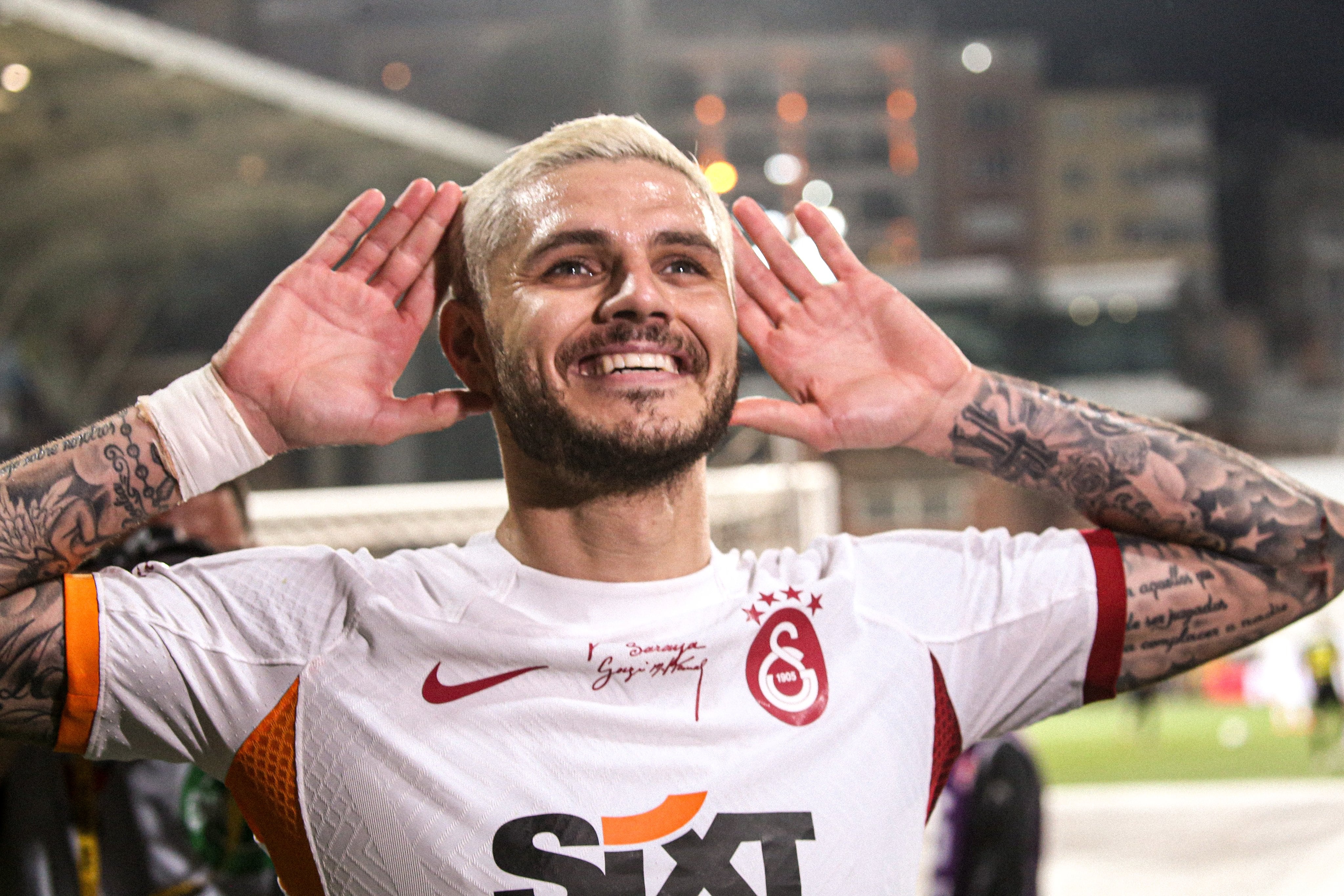 Mauro Icardi, delantero de 30 años, que juega en el Galatasaray de Turquía. (AP / Archivo)