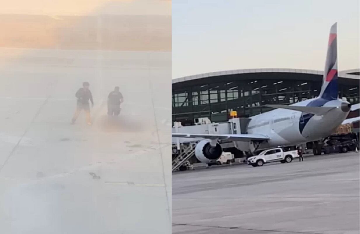 Tiroteo en el aeropuerto de Santiago de Chile: dos muertos (Captura de video)