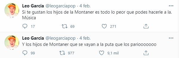 Los mensajes sobre la familia Montaner.