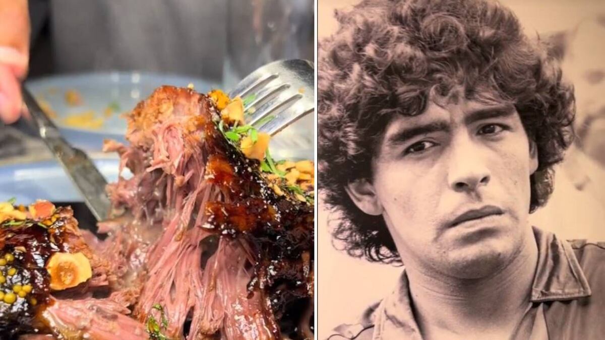 Fue al restaurante de Maradona, mostró lo que pidió y reveló cuánto gastó