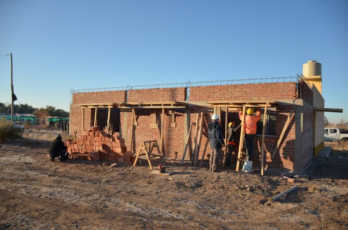 Avanza la construcción del jardín maternal Diente de Leche en San Rafael.