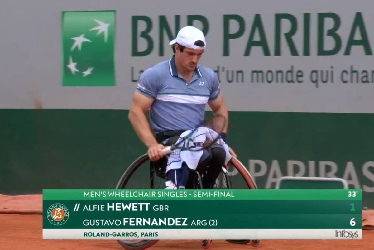 Gustavo Fernández se quedó a las puertas de una nueva final de Roland Garros
