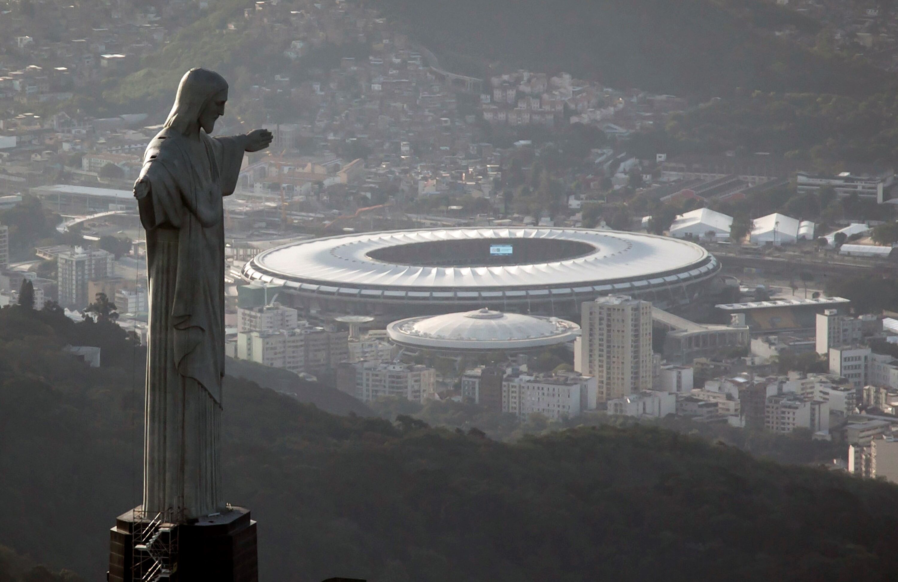 El Maracaná desde el Cristo. AP