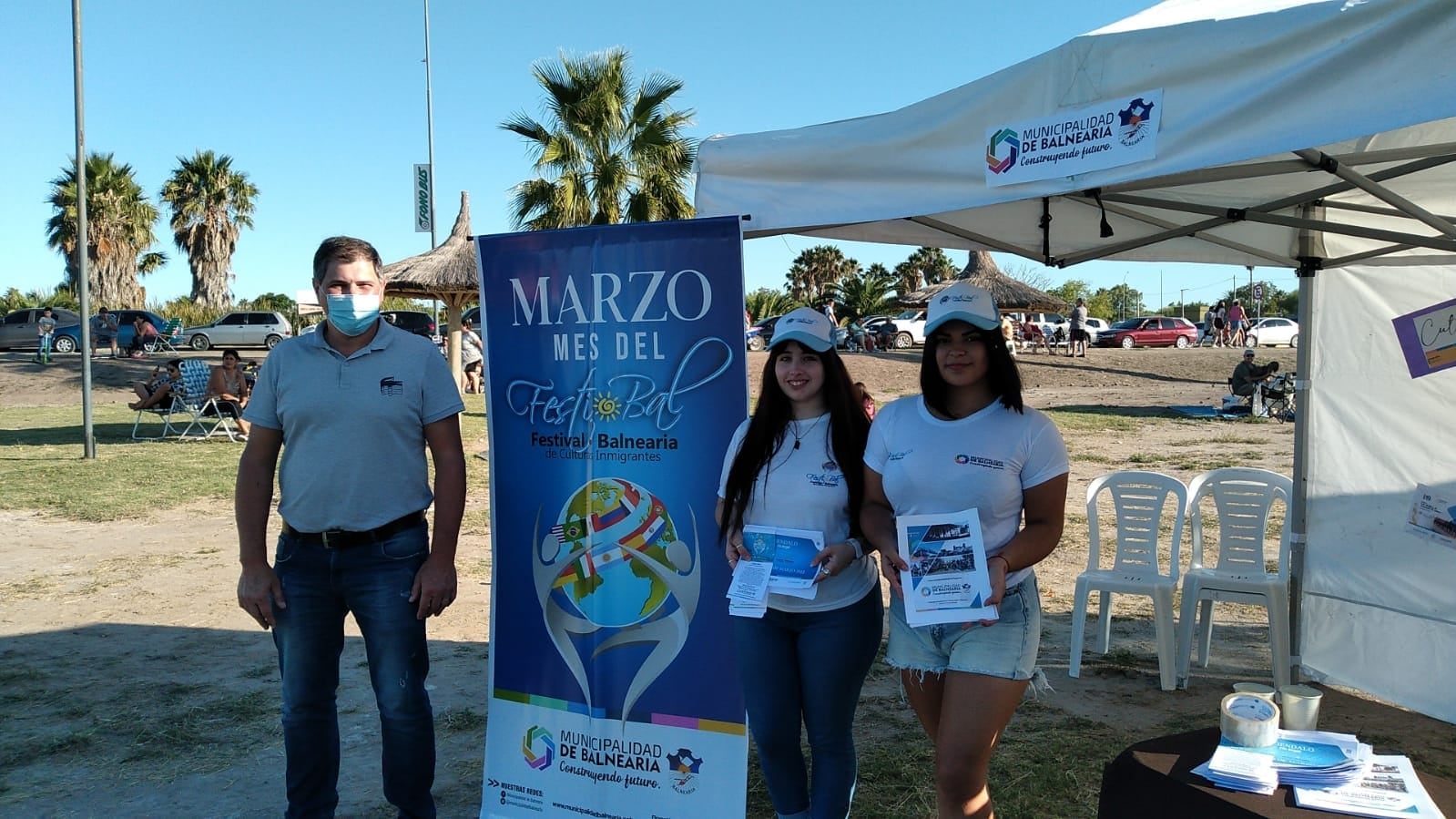 El Int. Miguel Méndez acompañando a la localidad, en el evento "Destino Ansenuza"