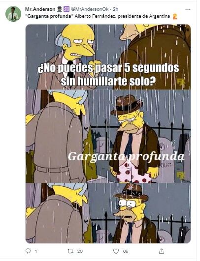 Otro meme de Los Simpson.