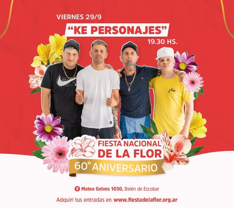 María Becerra y Ke Personajes encabezan la nueva edición de la Fiesta Nacional de la Flor