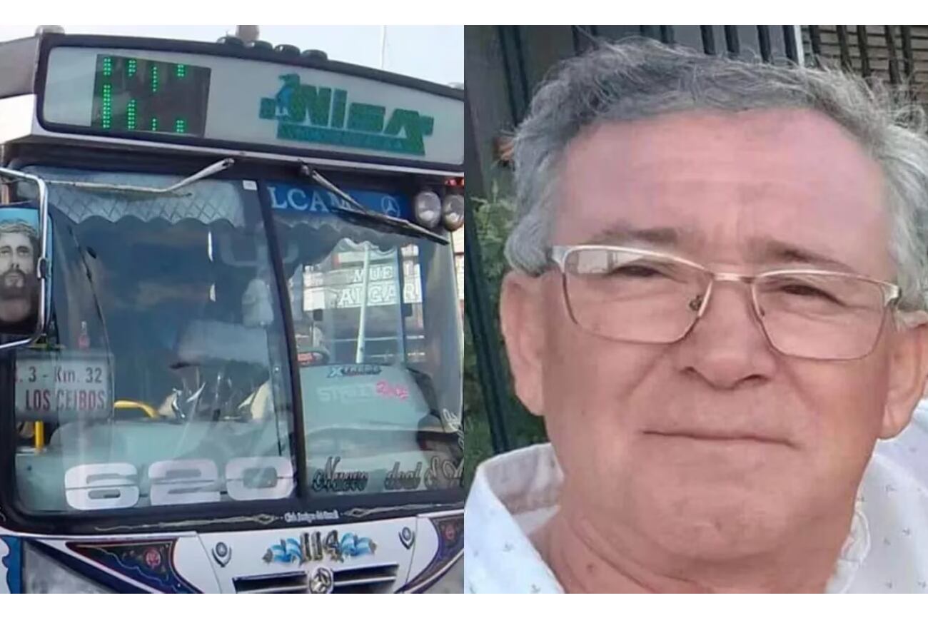 Protesta. Daniel Barrientos, el colectivero de 65 años que murió de un disparo en el pecho. (Gentileza TN)