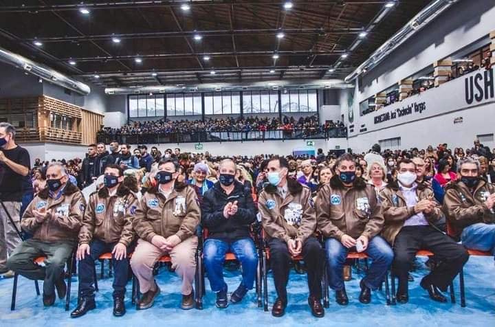 Compañeros Veteranos de la Guerra de Malvinas, estuvieron junto al VGM Daniel Arias en su asunción al cargo.