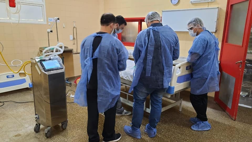 El fin de semana instalaron los nuevos equipos en el hospital Enfermeros Argentinos.