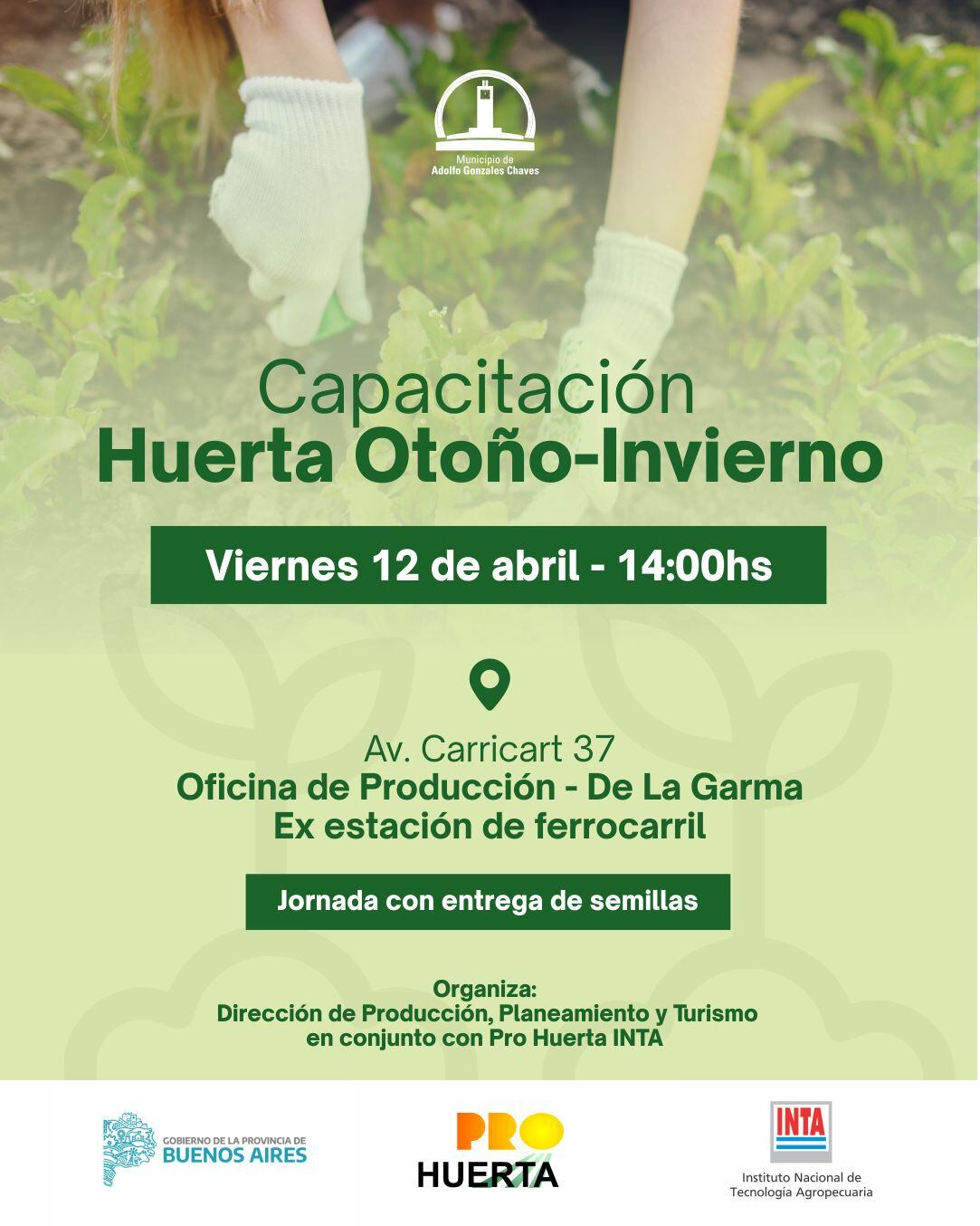 De la Garma: capacitación en Huerta Otoño – Invierno