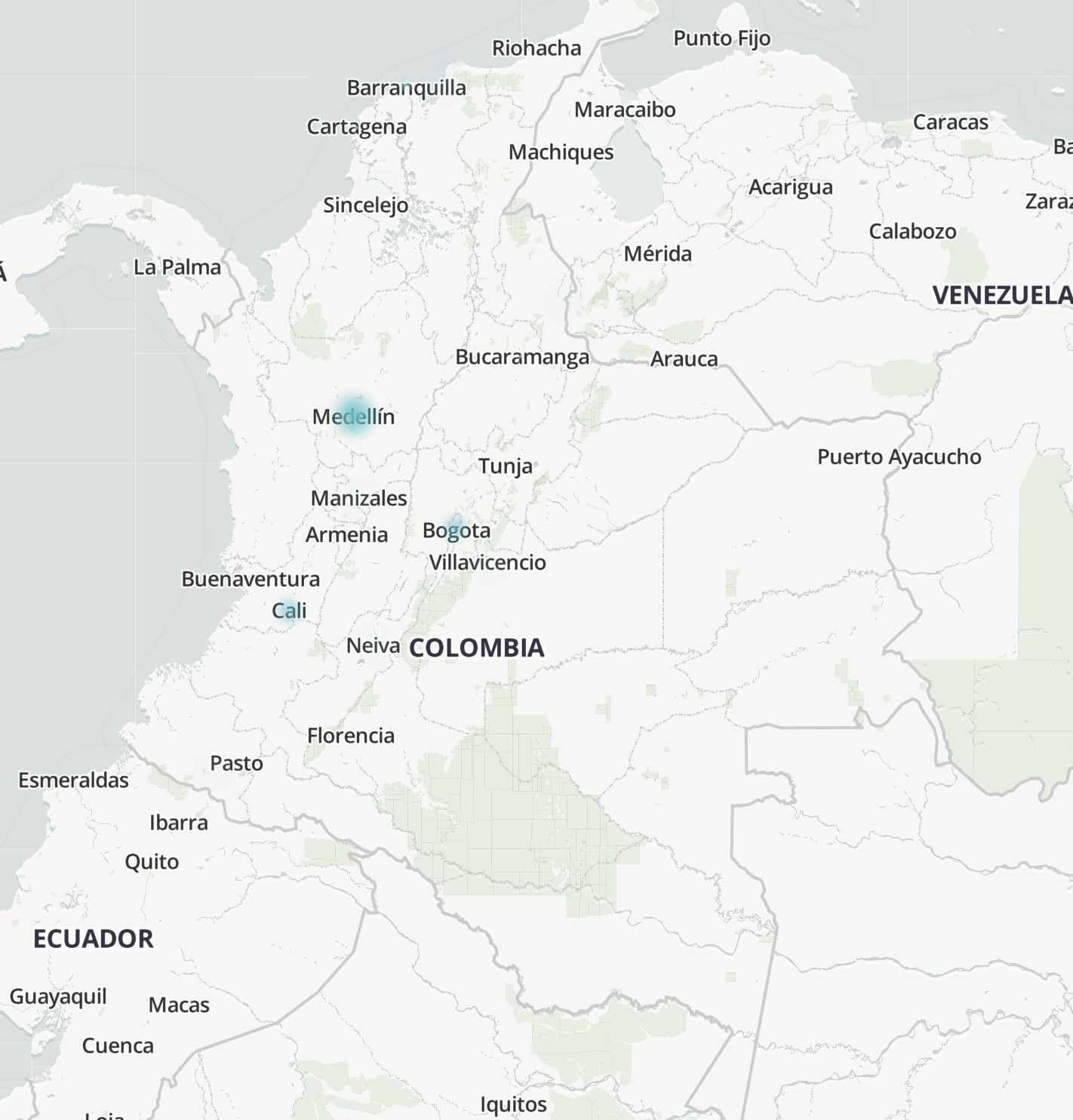 Mapa en vivo de los fallos de funcionamiento de Instagram.