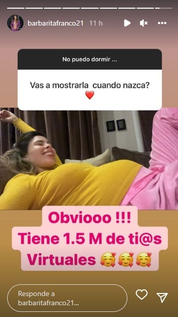 Barby Franco sobre su embarazo