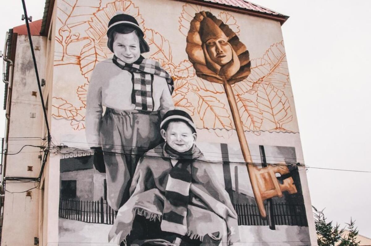 Un nuevo mural en el Barrio 245 viviendas