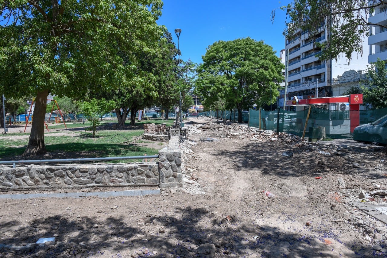 Plaza Colón. Así está la obra (Municipalidad de Córdoba).