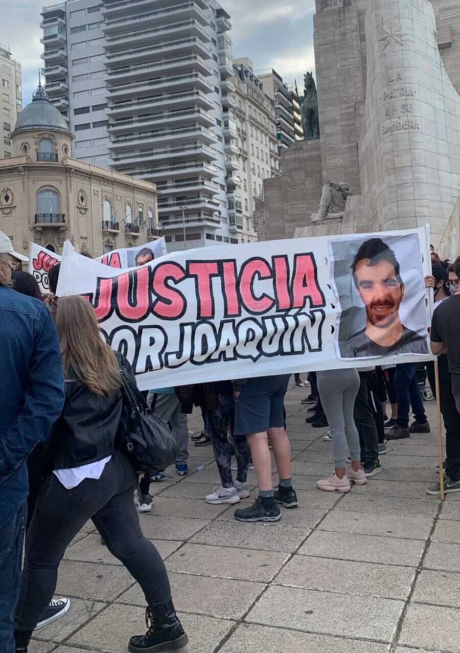 Por el crimen del arquitecto se realizaron varias protestas en Rosario.