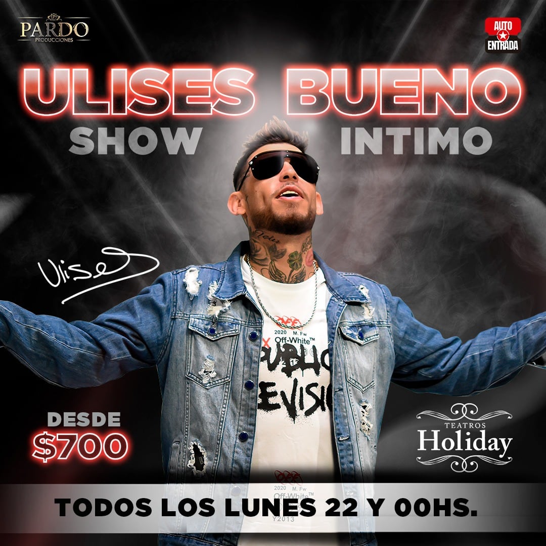 Ulises Bueno en el Teatro Holiday de Villa Carlos Paz.