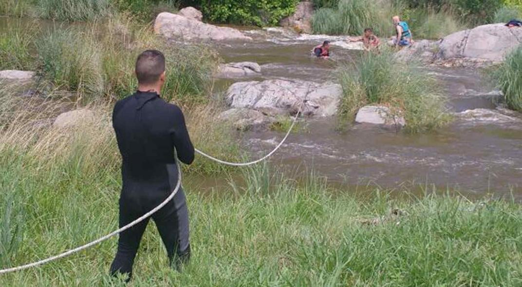 LOS CHORRILLOS. Rescate de turistas atrapados.