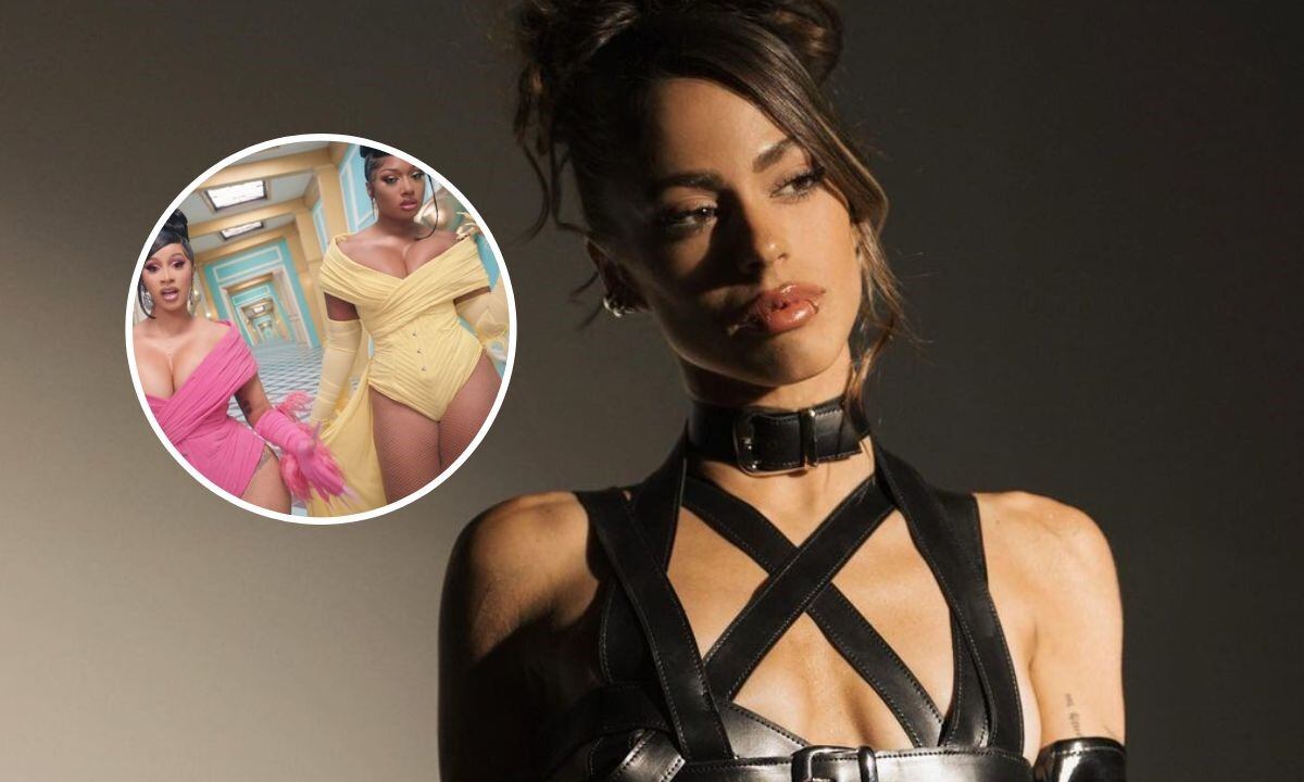 Tini Stoessel fue acusada de plagiar a Cardi B en el videoclip de “Muñecas” junto a La Joaqui
