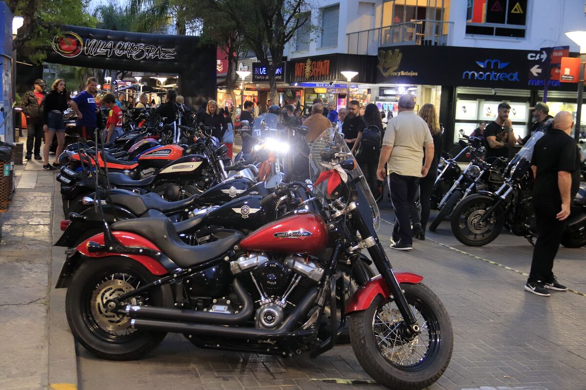 Las Harley Davison coparon el centro de Carlos Paz