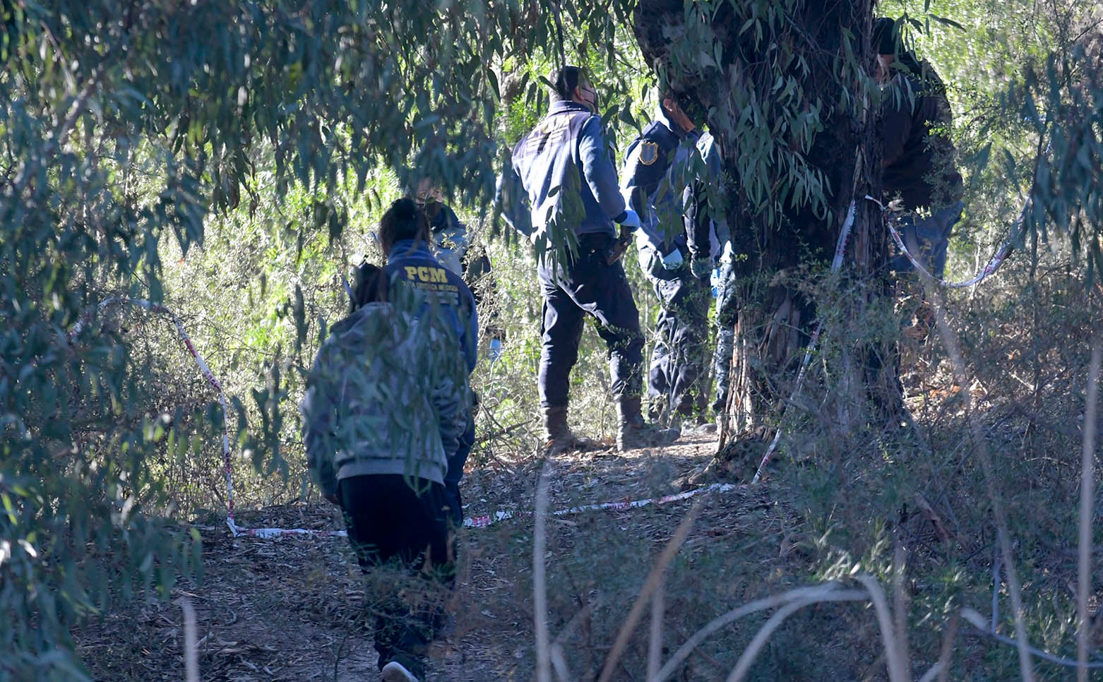 Investigación del femicidio de Griselda Guerra. Foto: Orlando Pelichotti / Los Andes