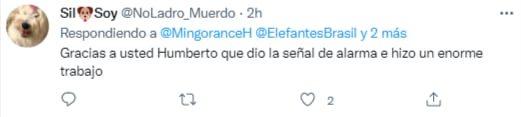 Comentario en Twitter.