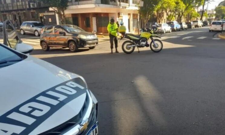 Accidente de tránsito en Posadas dejó un saldo de un herido leve.