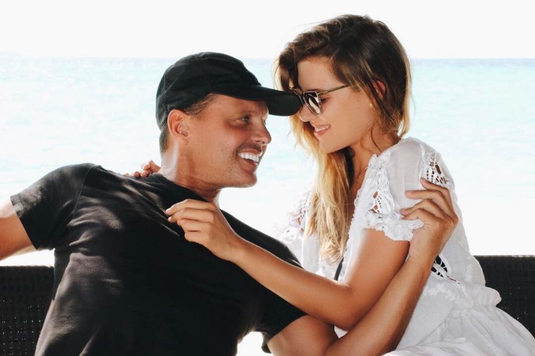 Padre e hija en la última foto que compartieron juntos, la cual fue publicada en las redes sociales de la modelo en abril de 2017 (Instagram).