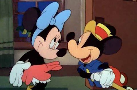 Mickey y Minnie Mouse