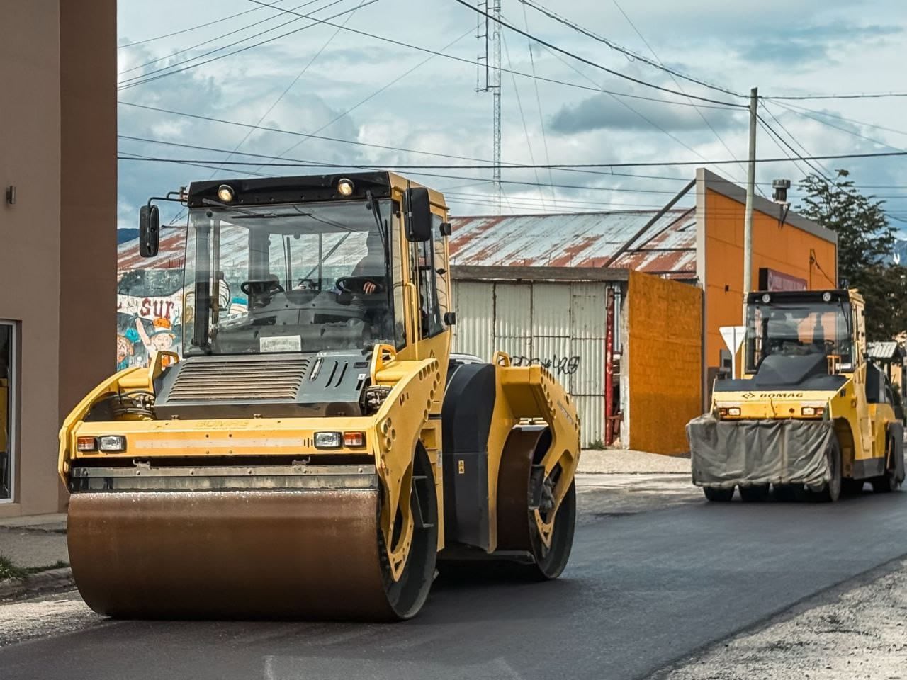 Repavimentación en sectores de Ushuaia