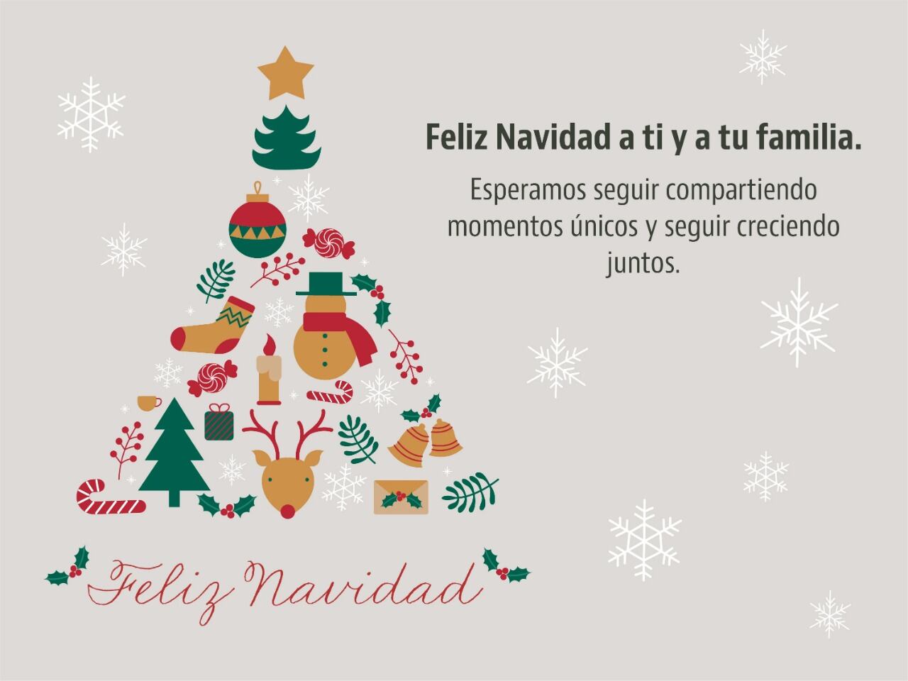 Los mejores saludos para esta Navidad