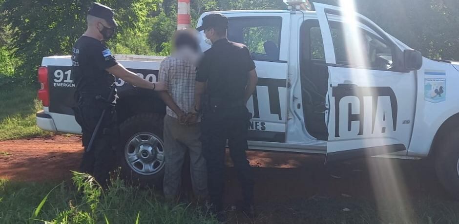 Terminó detenido por violencia de género contra su pareja en Colonia Mado.