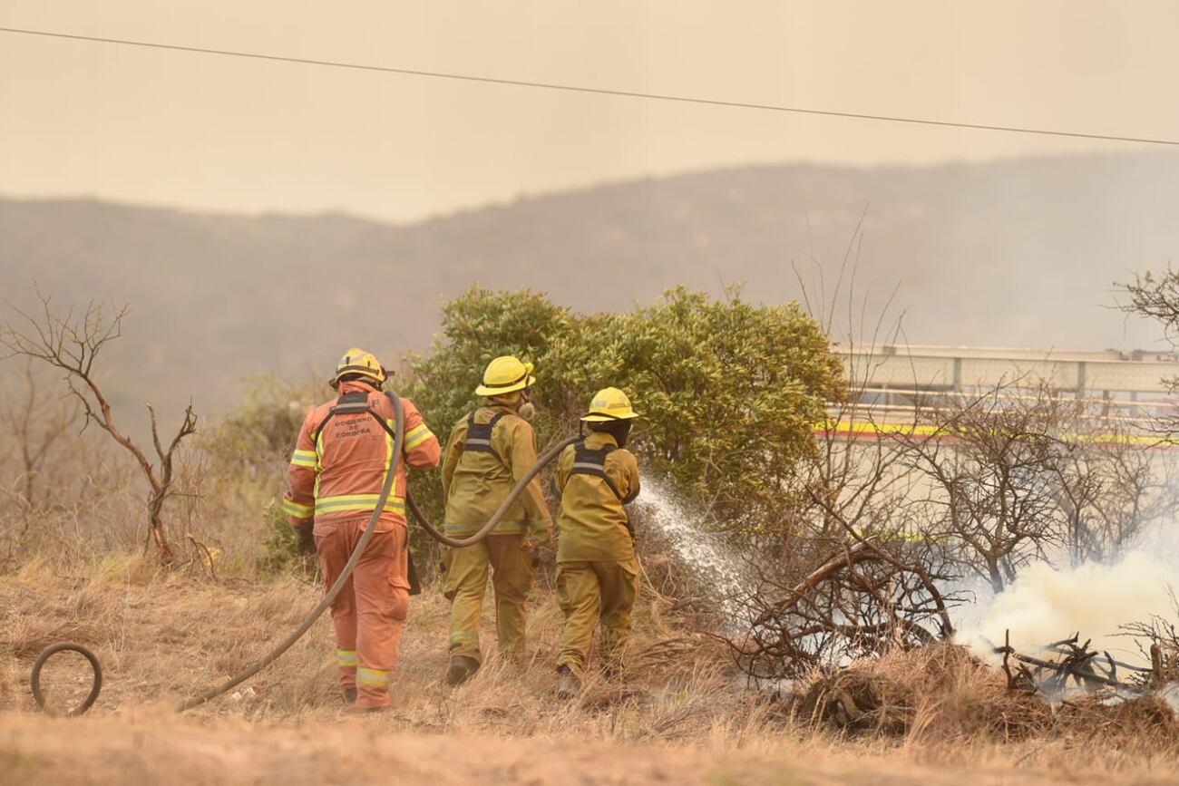 Incendio en la localidad de San Esteban de la provincia de Córdoba. (Carlos Romero / La Voz)