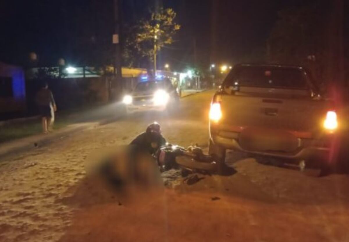 Dos personas resultaron heridas tras un fuerte choque en Garupá