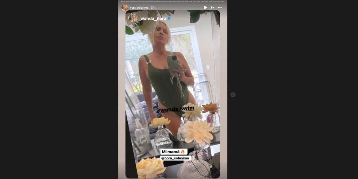 La llamativa foto que subió Nora Colosimo, mamá de Wanda Nara.