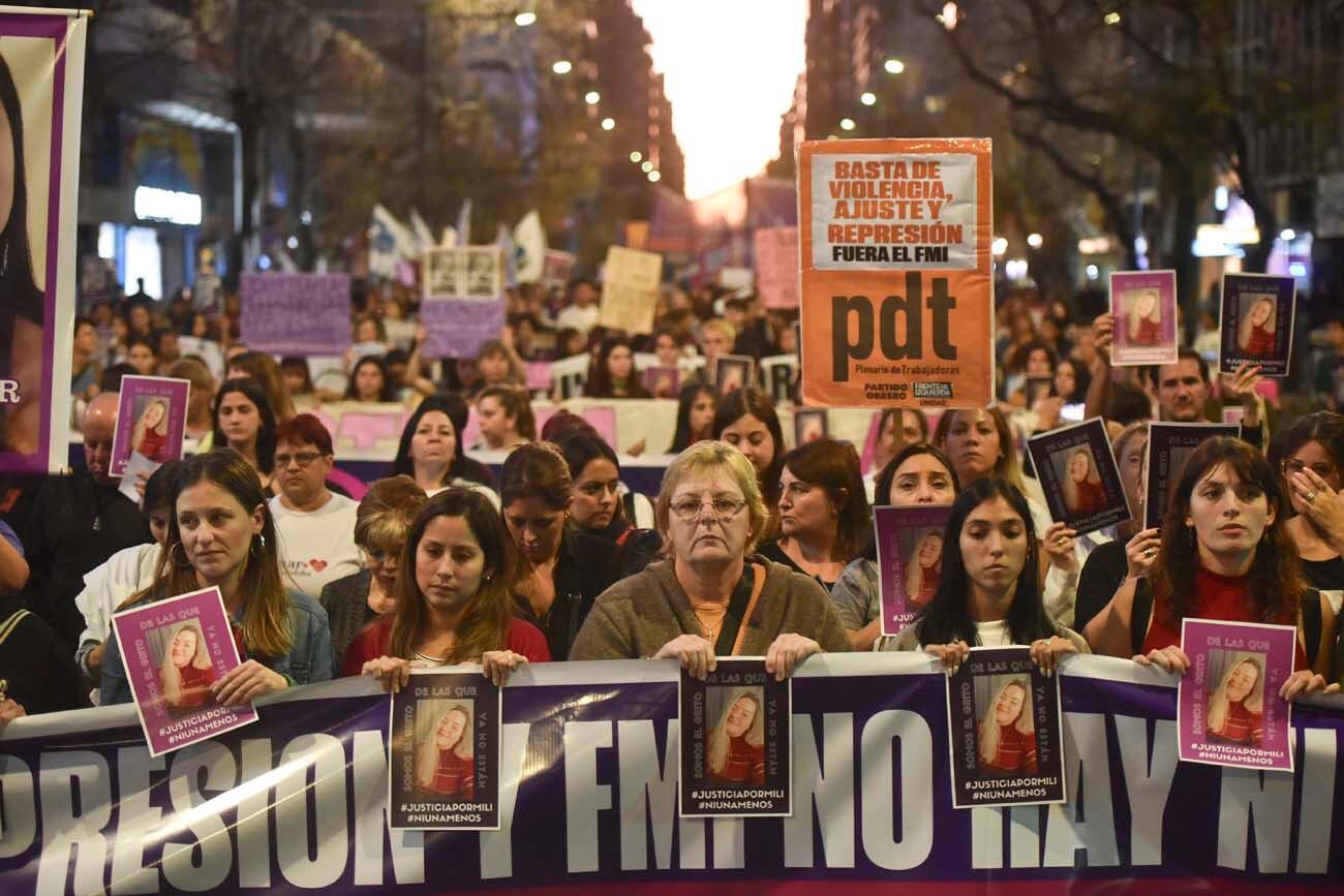 Ni Una Menos: Córdoba vivió una multitudinaria marcha contra los femicidios y la violencia patriarcal (Facundo Luque / La Voz)