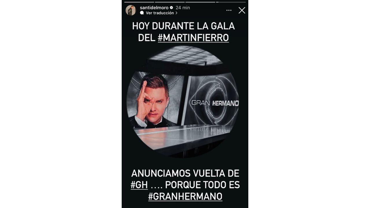 El comunicado de Santiago del Moro sobre Gran Hermano 2024-2025