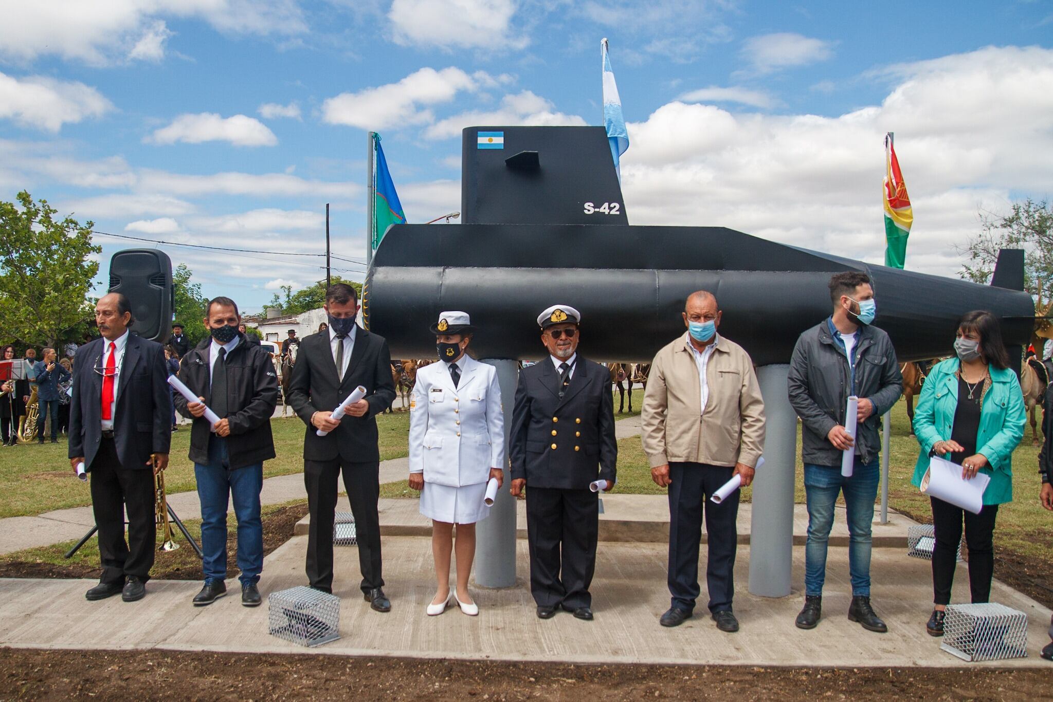 Quedó organizado el monumento al ARA San Juan en Tres Arroyos