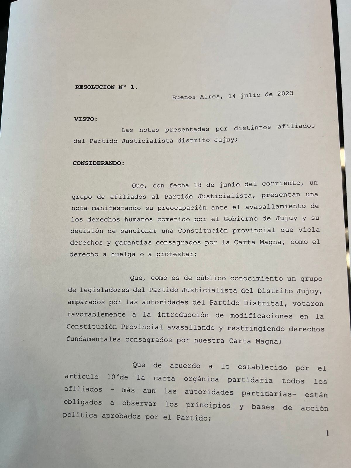 Alberto Fernández pidió la intervención del PJ de Jujuy
