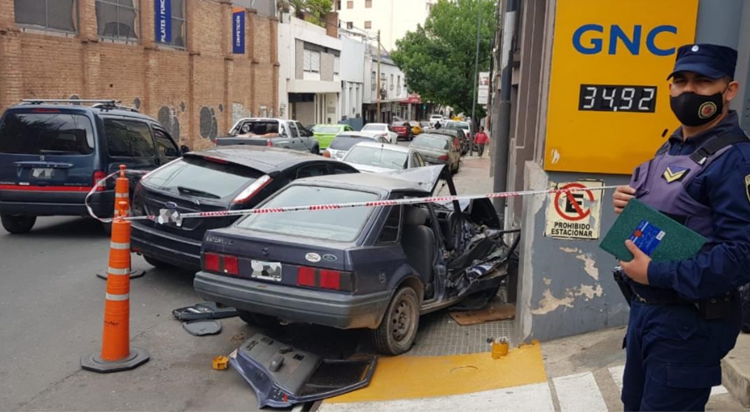 Así quedaron los autos luego del choque.