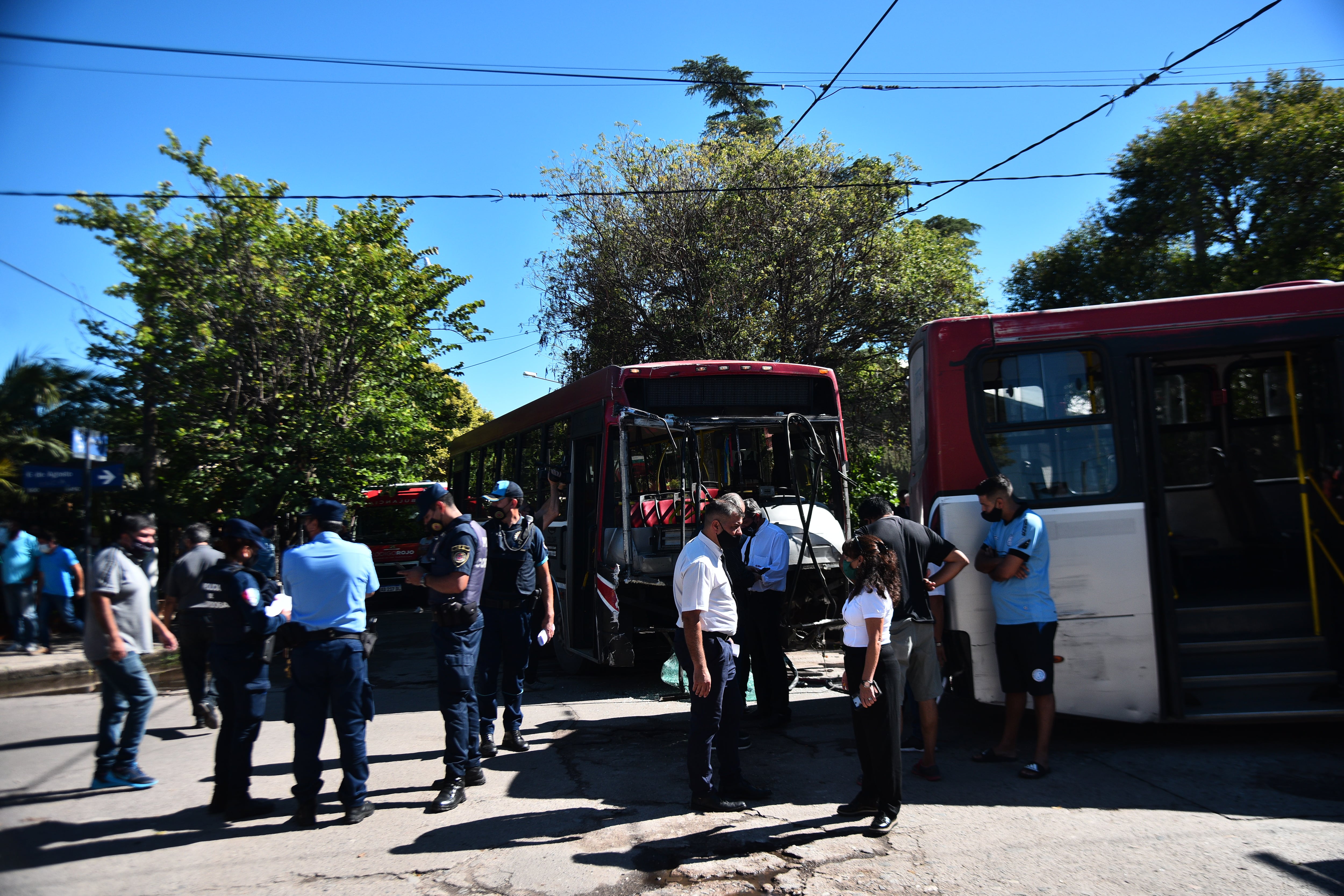 Choque entre dos colectivos de Ersa en Córdoba (Pedro Castillo)