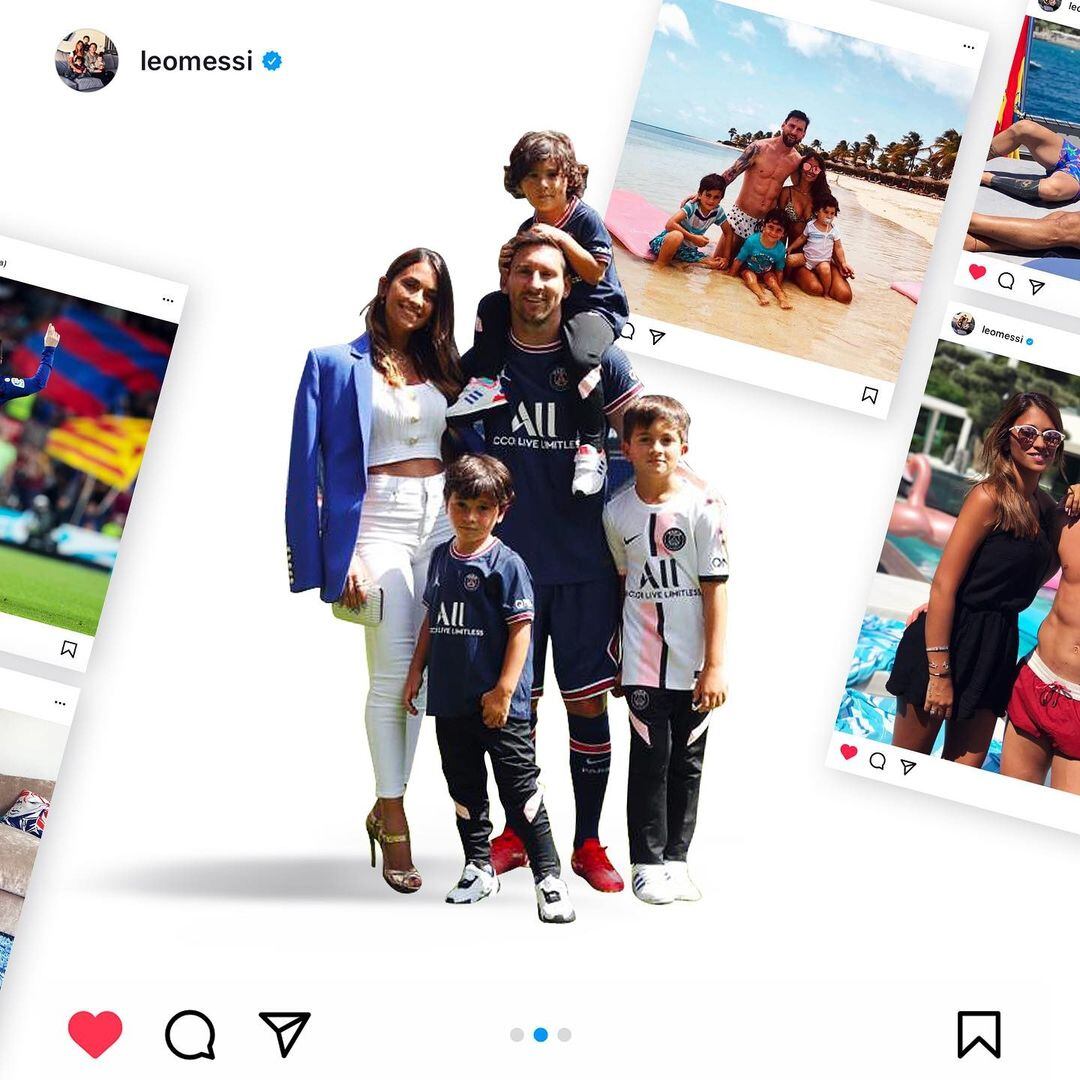 Lionel Messi repasó los mejores momentos de su vida en Instagram. (@leomessi)