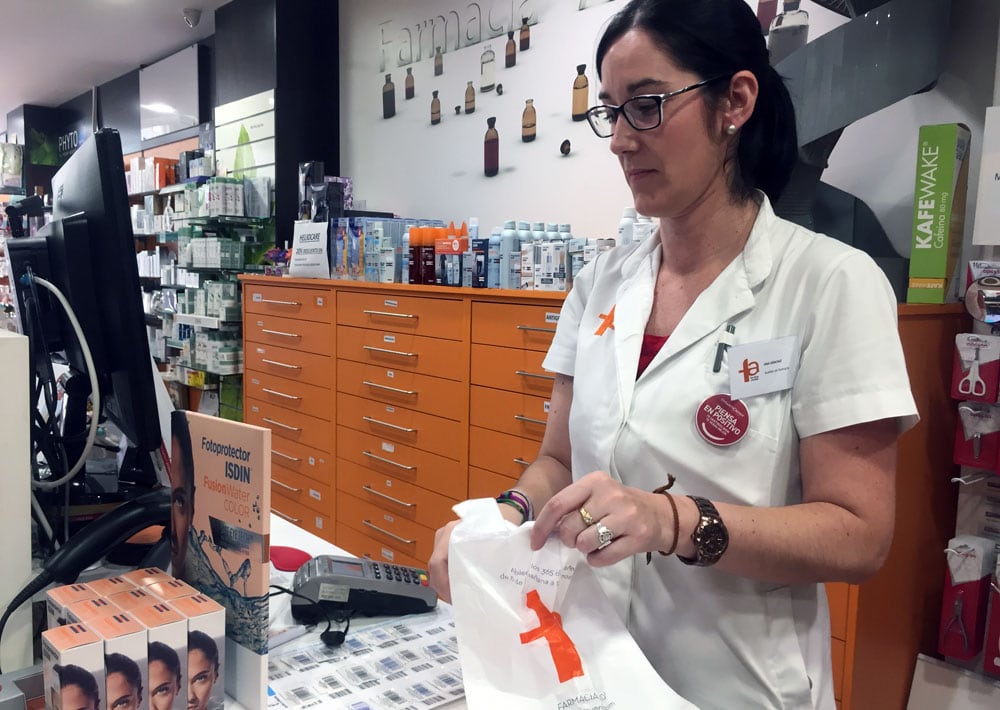 Bolsas plásticas de farmacia